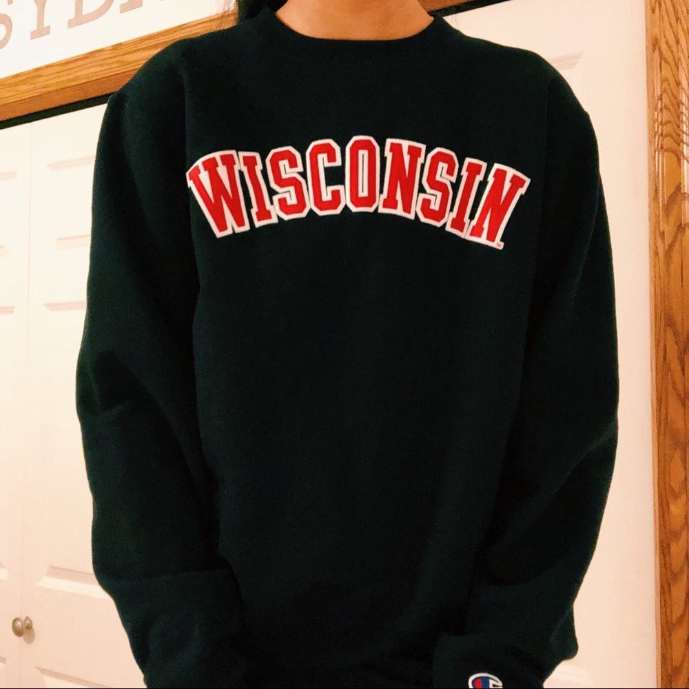 Wisconsin badgers champion crewneck Sweatshirt